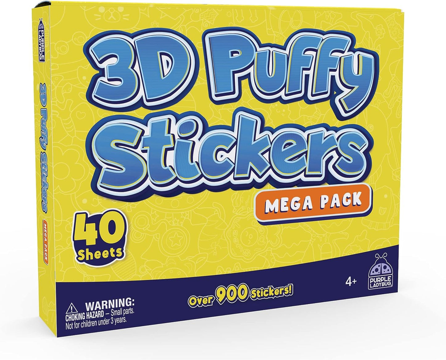 3D Puffy Sticker Mega Pack - 40 Sheets