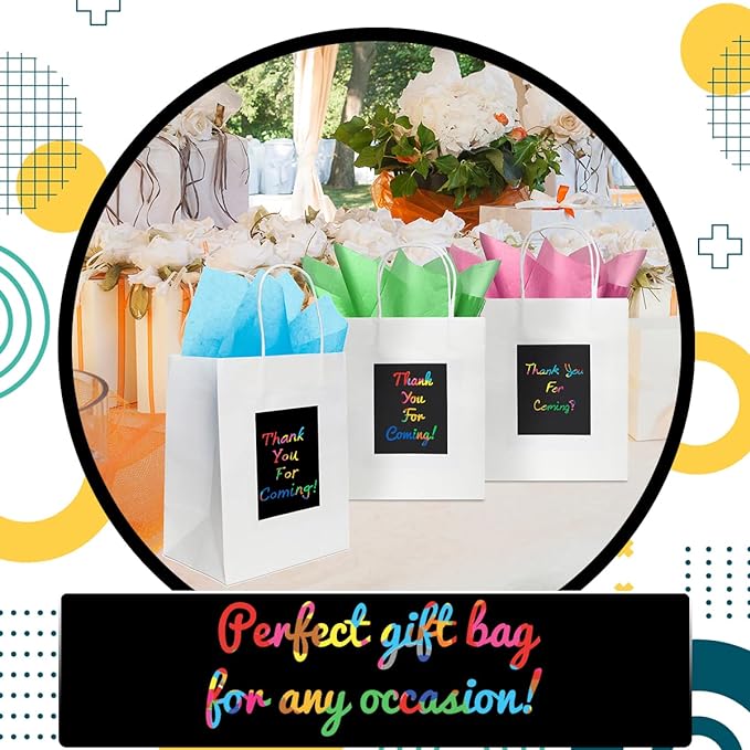 Scratch Gift Bags - White