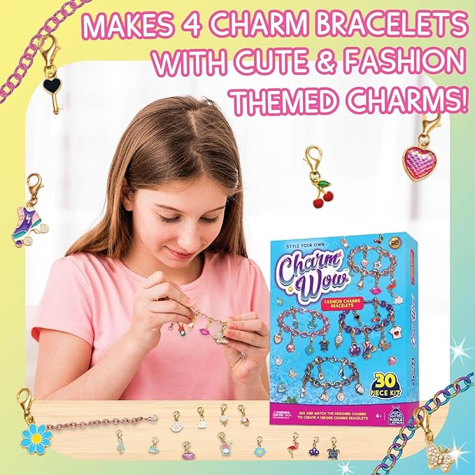 CharmWow Fashion Charms Bracelet Jewelry Making Kit