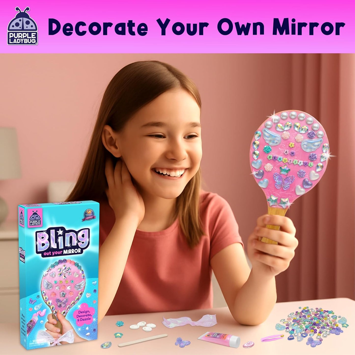 Decorate Your Own Wooden Mirror Craft Kit