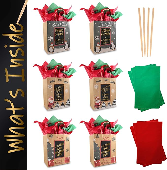 6 Christmas Gift Bags