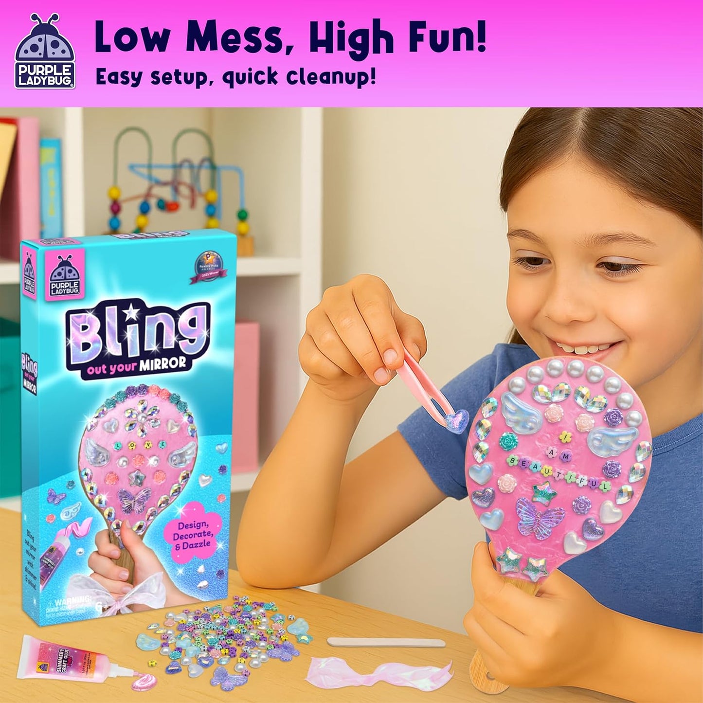 Decorate Your Own Wooden Mirror Craft Kit