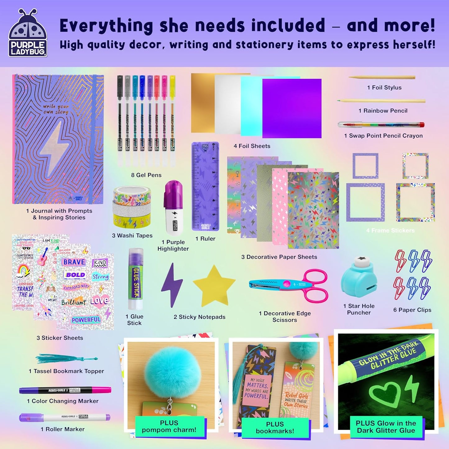 PURPLE LADYBUG X Rebel Girls DIY Journal Kit