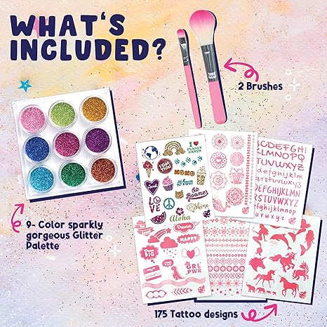 Glitter Tattoo Craft Kit