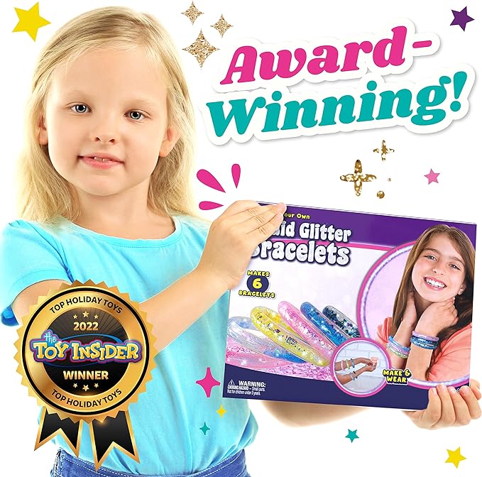 Liquid Glitter Kids Jelly Bracelets