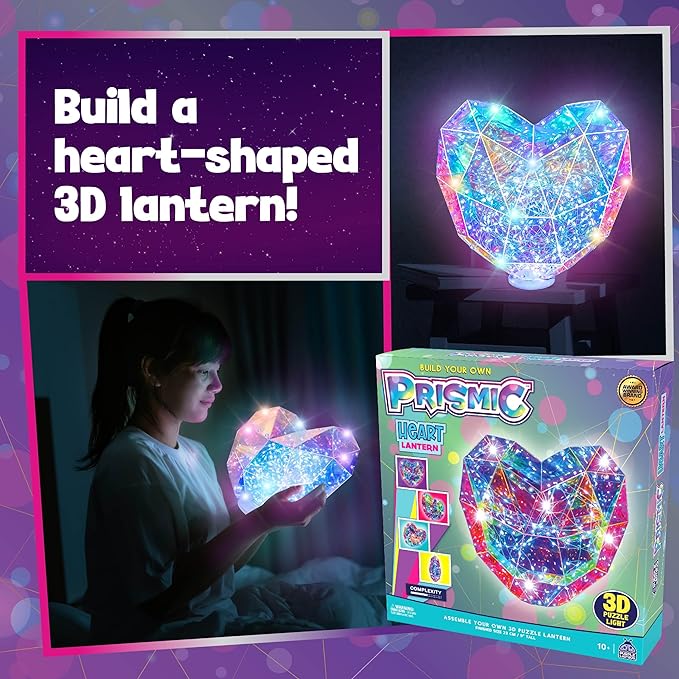 PRISMIC 3D Puzzle Lantern - TABLE TOP HEART