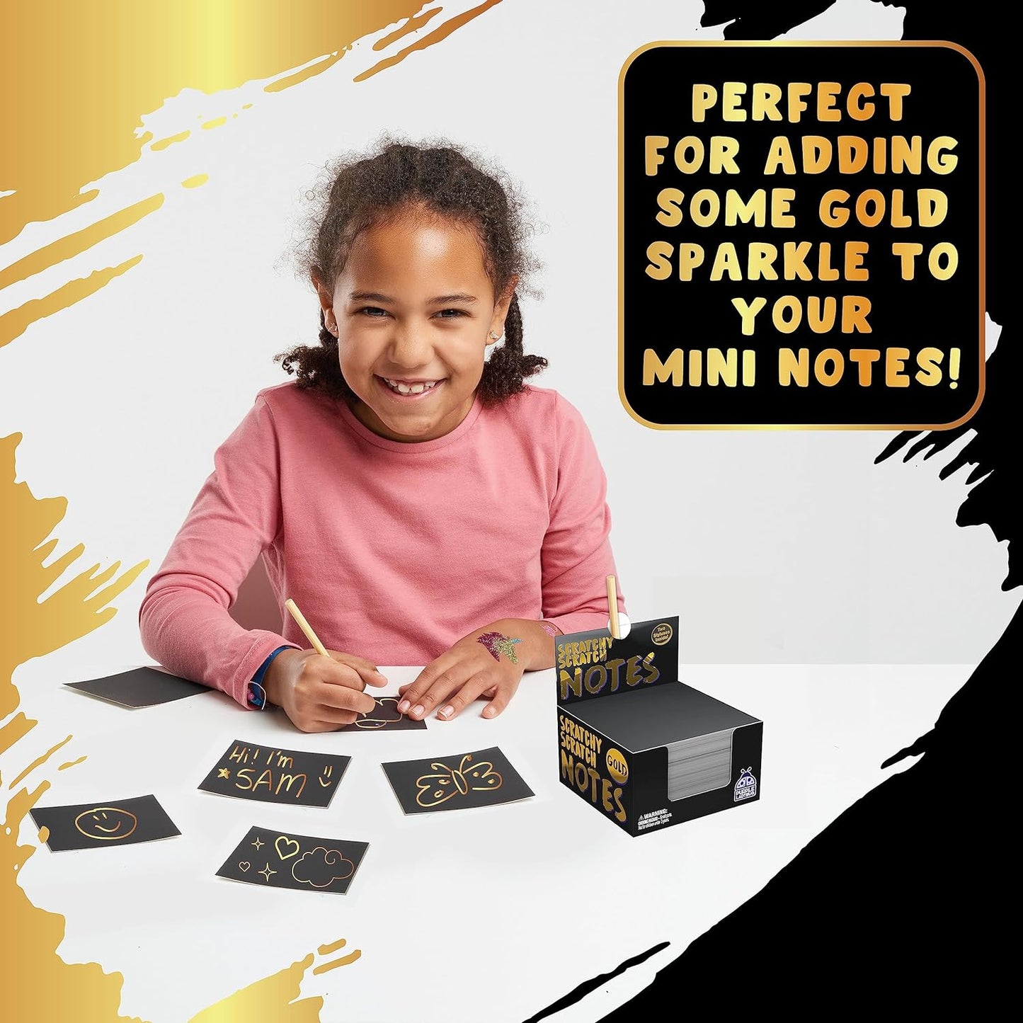 Scratchy Scratch Mini Notes: Gold