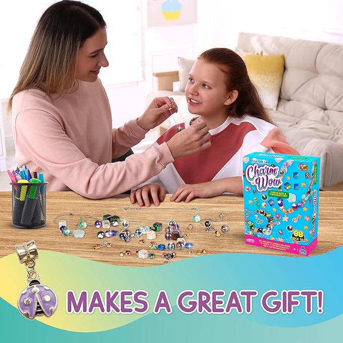 CharmWow Sparkling Charm Necklace & Crystal Bracelet Making Kit