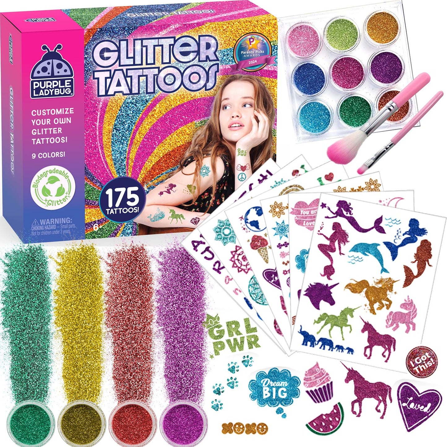 Glitter Tattoo Craft Kit