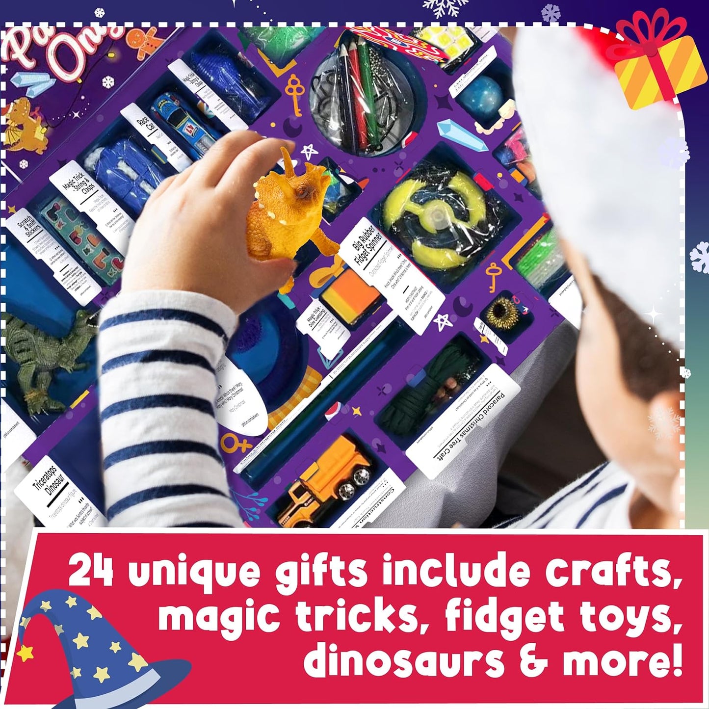 Boys Advent Calendar 2023 with 24 Unique Magical Gifts