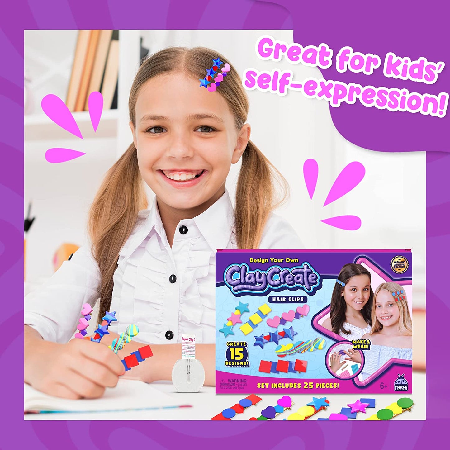 Design Your Own ClayCreate (Hair Clips) - Basic