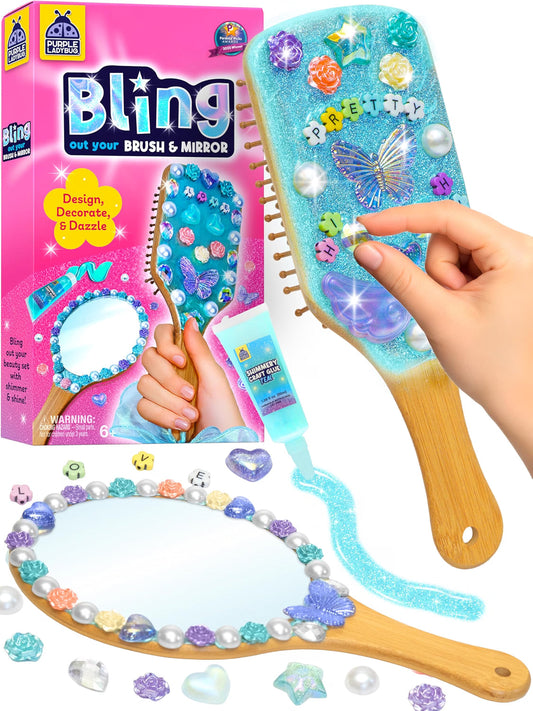 Bling Out Your Own Mirror and Brush & Mirror Instructions