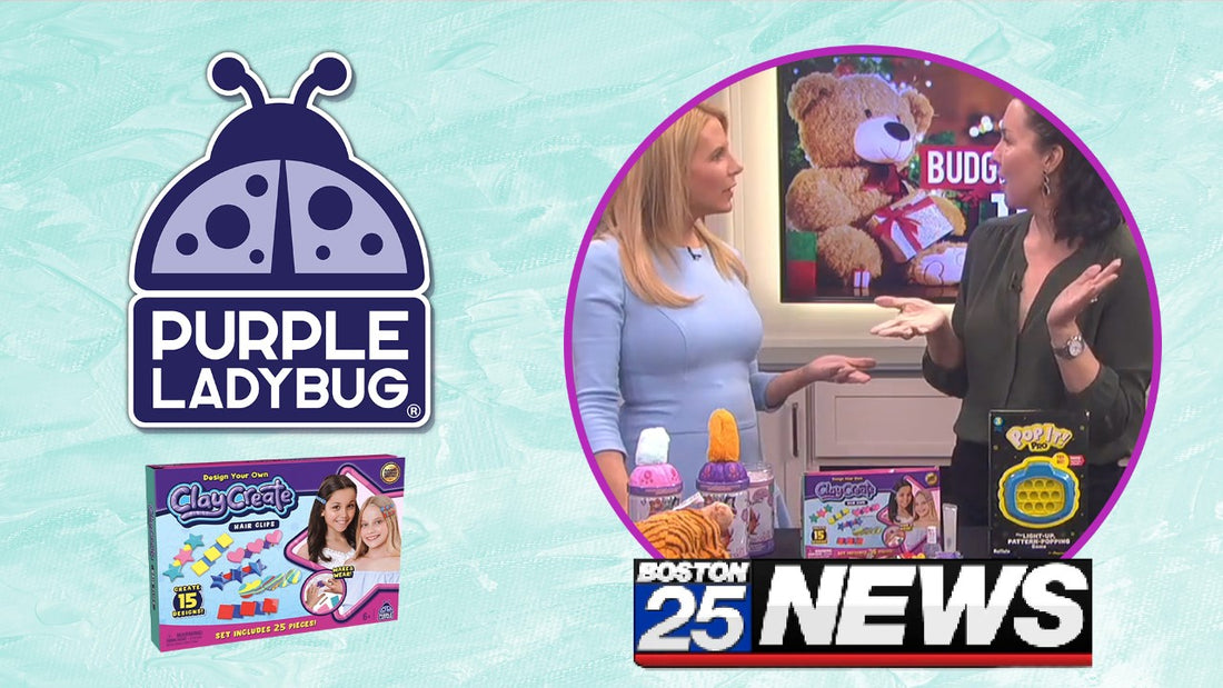 Budget-Friendly Holiday Toys on Fox 25 Boston featuring Purple Ladybug's ClayCreate