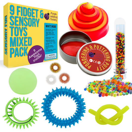 9 Fidget & Sensory toys Mixed Pack