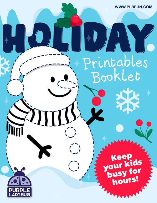 FREE Printable Activity and Coloring e-booklets – Purple Ladybug
