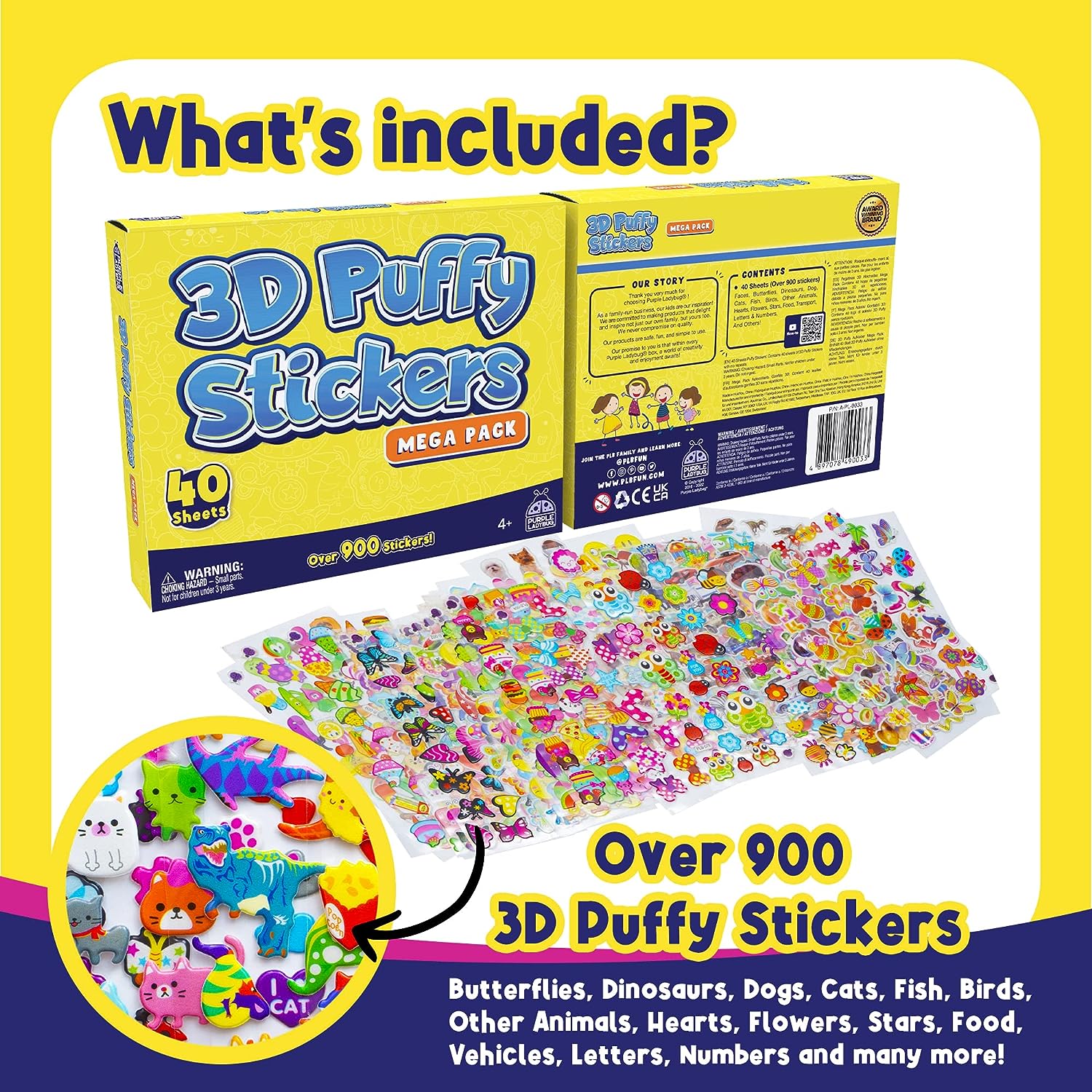 STICKER PACK: 3D Puffy Sticker Sheets