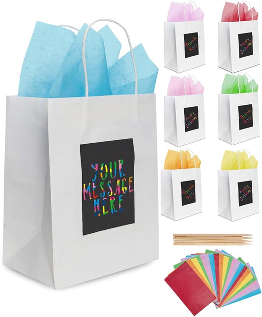 Scratch Gift Bags - White