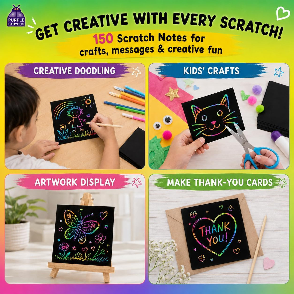 Scratchy Scratch Mini Notes: Holographic