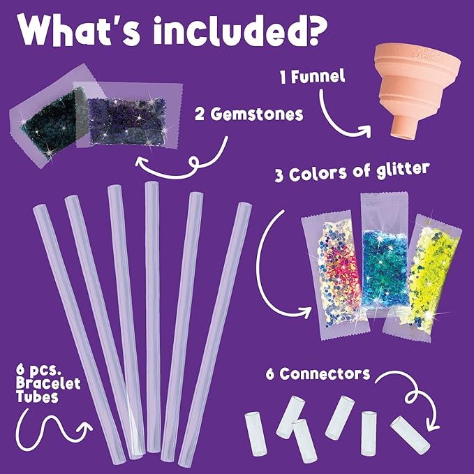 Liquid Glitter Kids Jelly Bracelets
