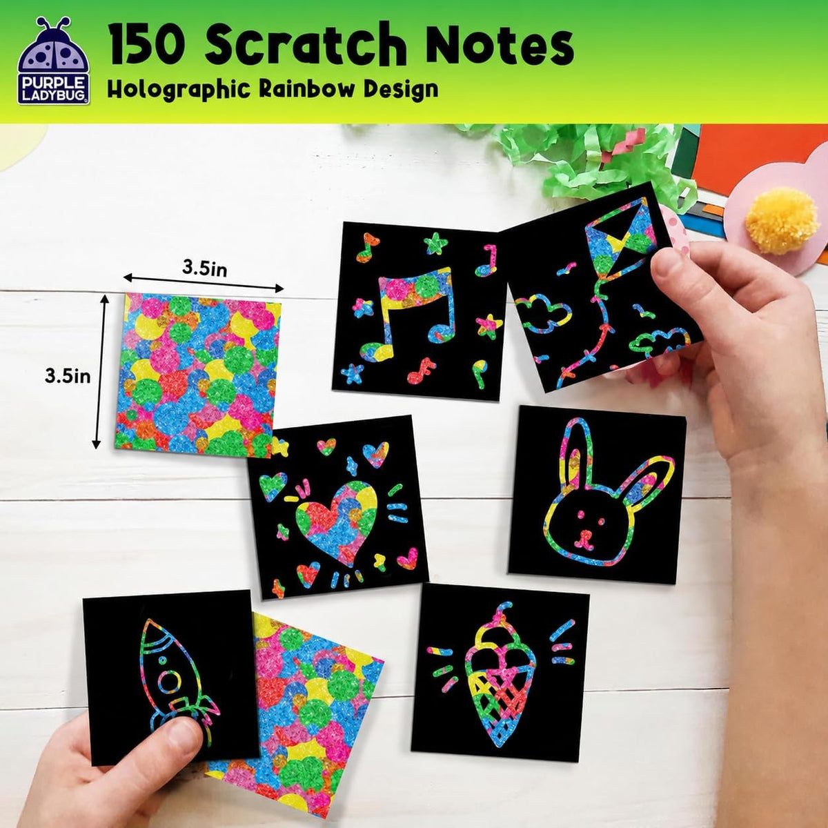 Scratchy Scratch Mini Notes: Holographic