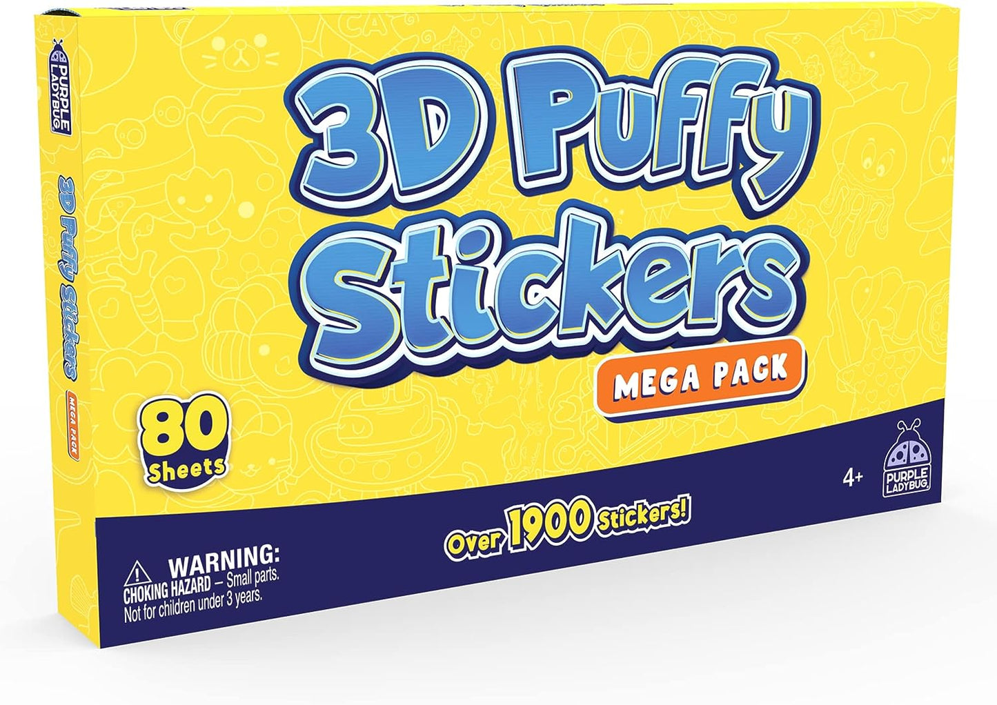 3D Puffy Stickers - 80 Sheet Mega Pack