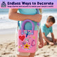 Decorate Your Own Beach Tote Bag - Unicorn Princess