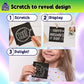 Scratchy Scratch Mini Notes: Silver