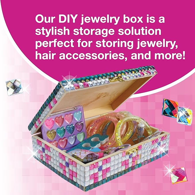 Decorate Your Own Sparkly Jewelry Box For Girls Purple Ladybug decorate-your-own-sparkly-jewelry-box-for-girls-purple-ladybug