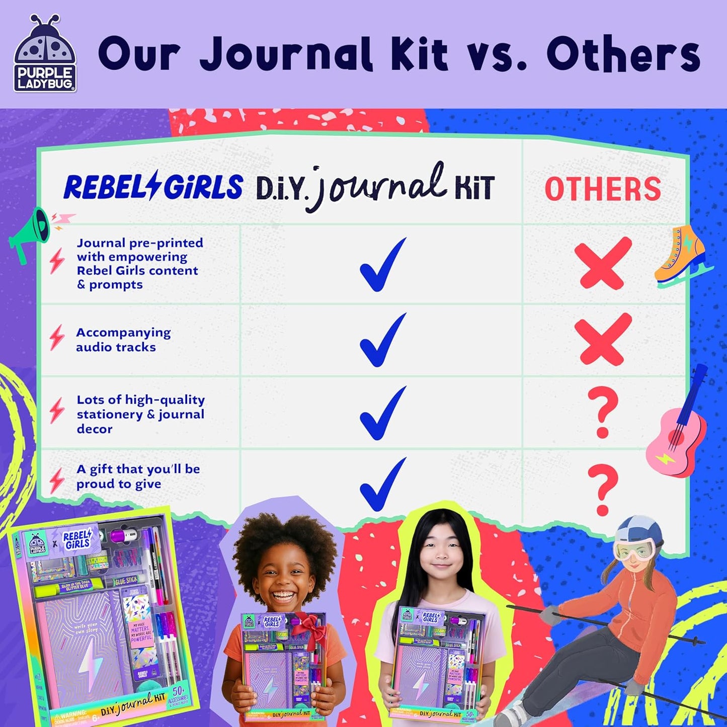 PURPLE LADYBUG X Rebel Girls DIY Journal Kit