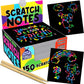 Scratchy Scratch Mini Notes: Rainbow