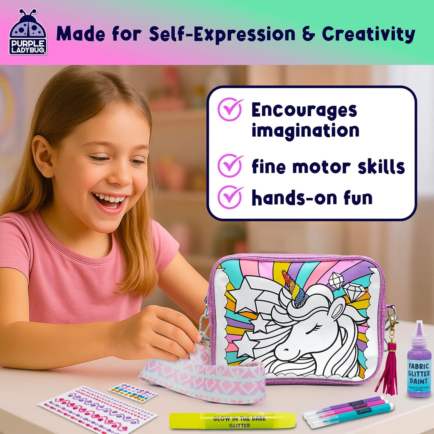 DIY Unicorn Crossbody Bag Kit