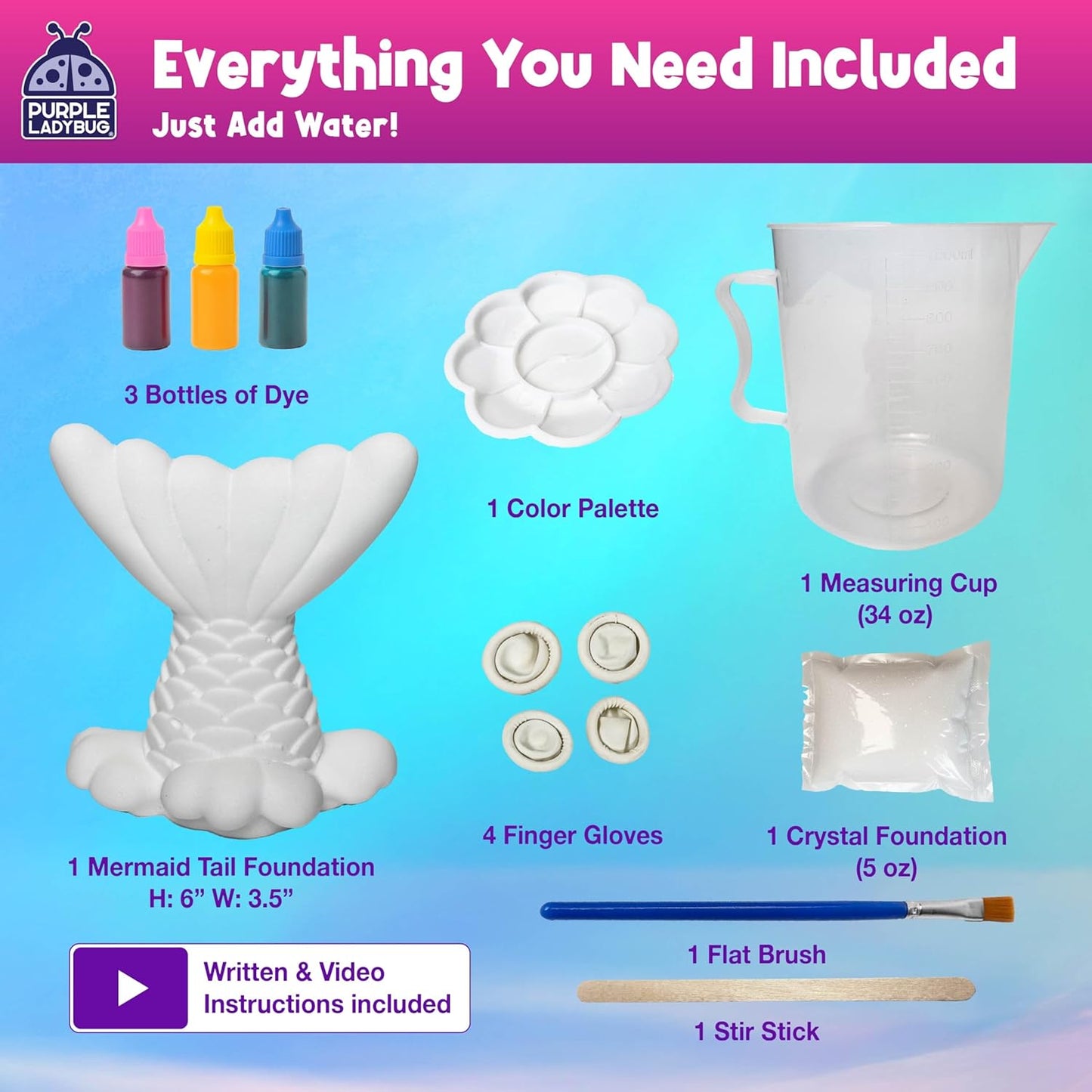 Grow Your Own Crystal Kit – Mermaid