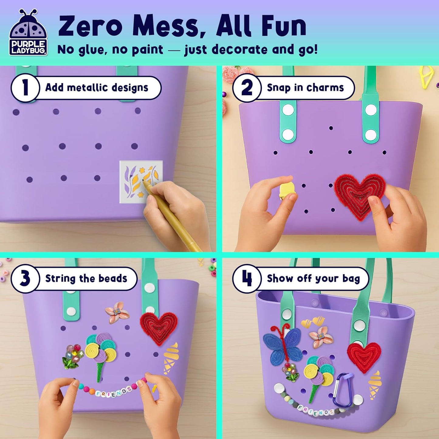 Decorate Your Own Beach Tote Bag