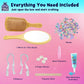 Decorate Your Own Wooden Mirror & Brush Set