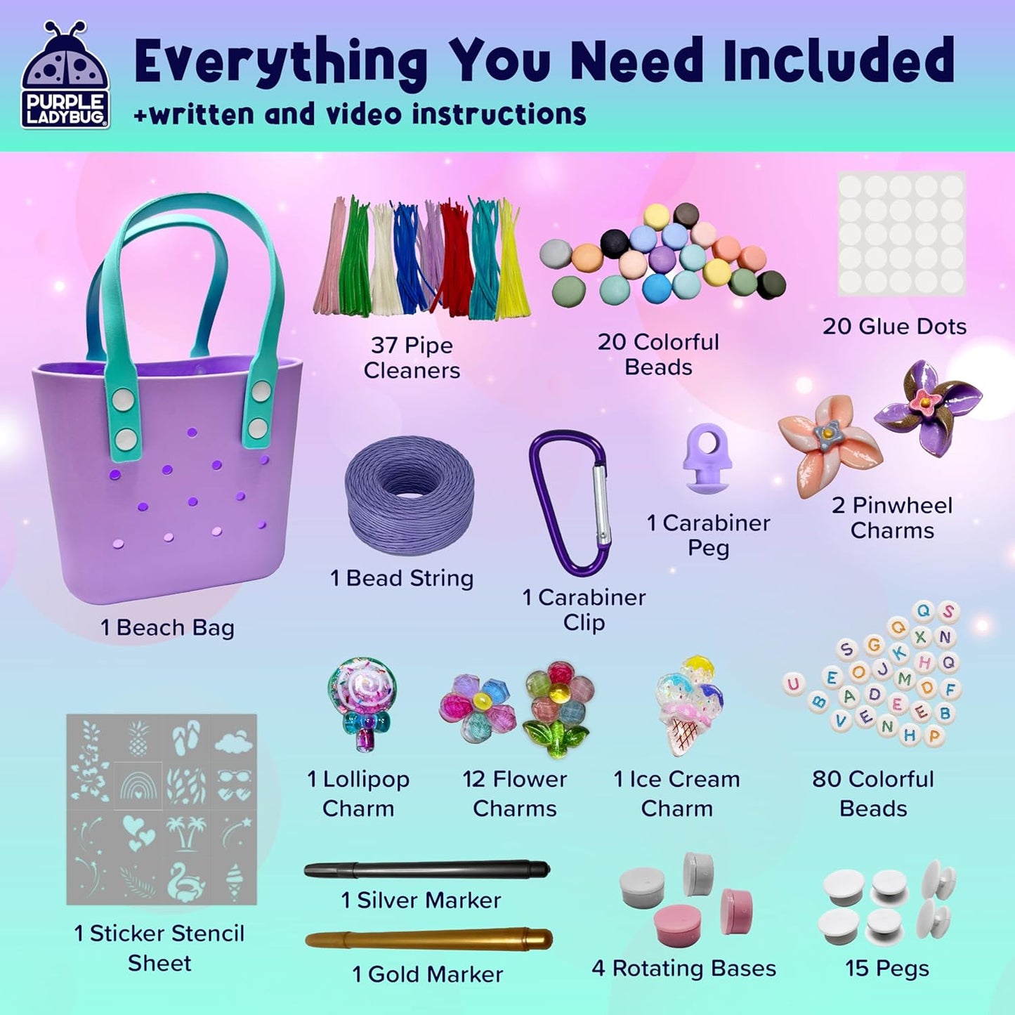 Decorate Your Own Beach Tote Bag