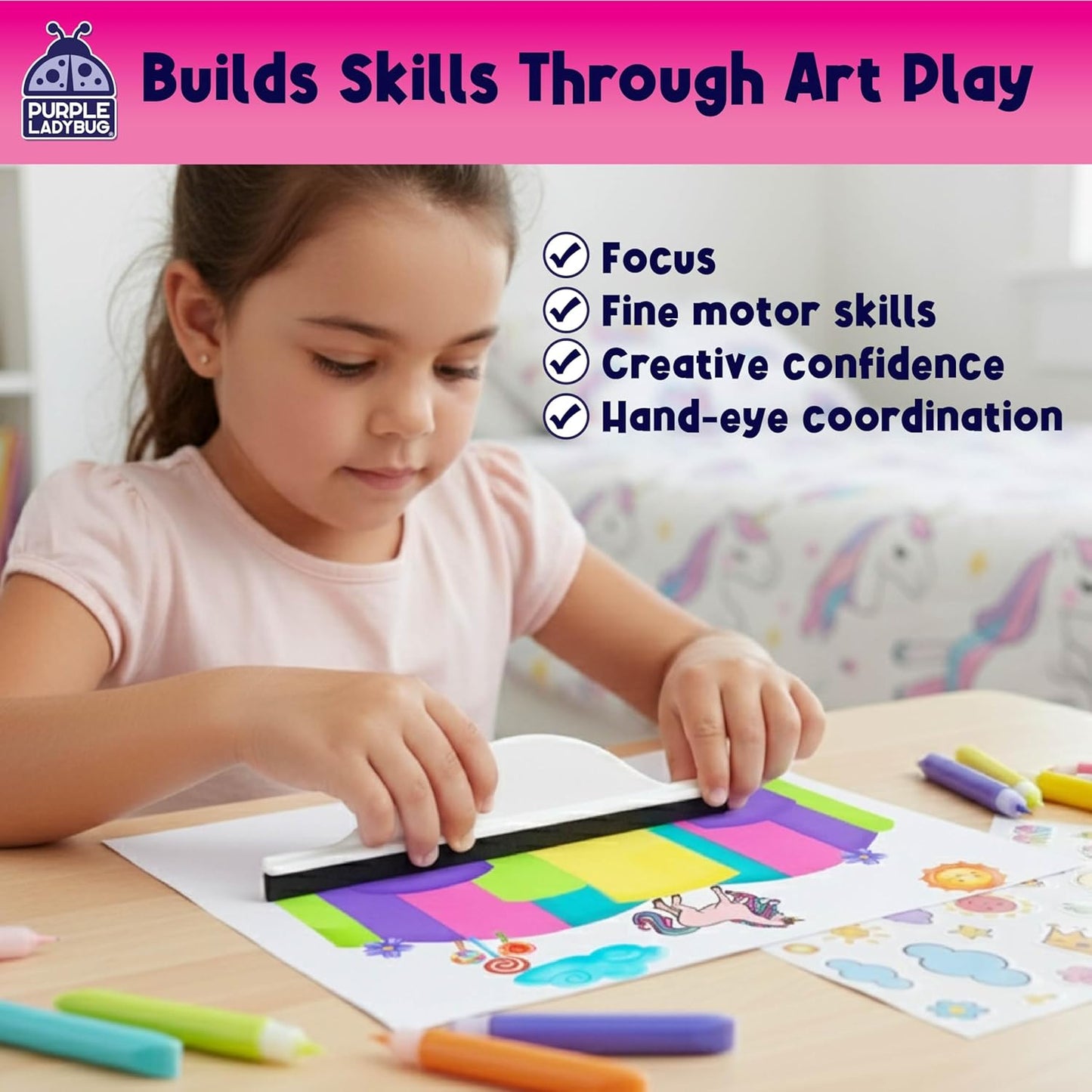 Squeegee Art Craft Set - Unicorn & Princess