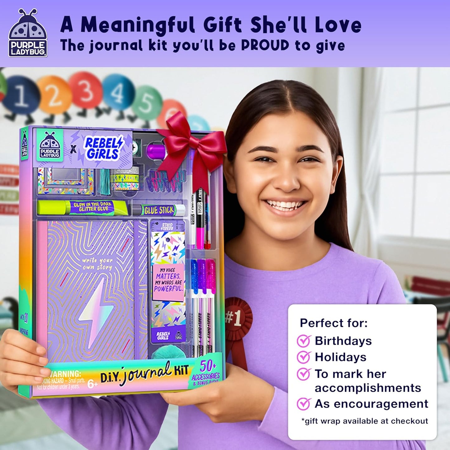 PURPLE LADYBUG X Rebel Girls DIY Journal Kit