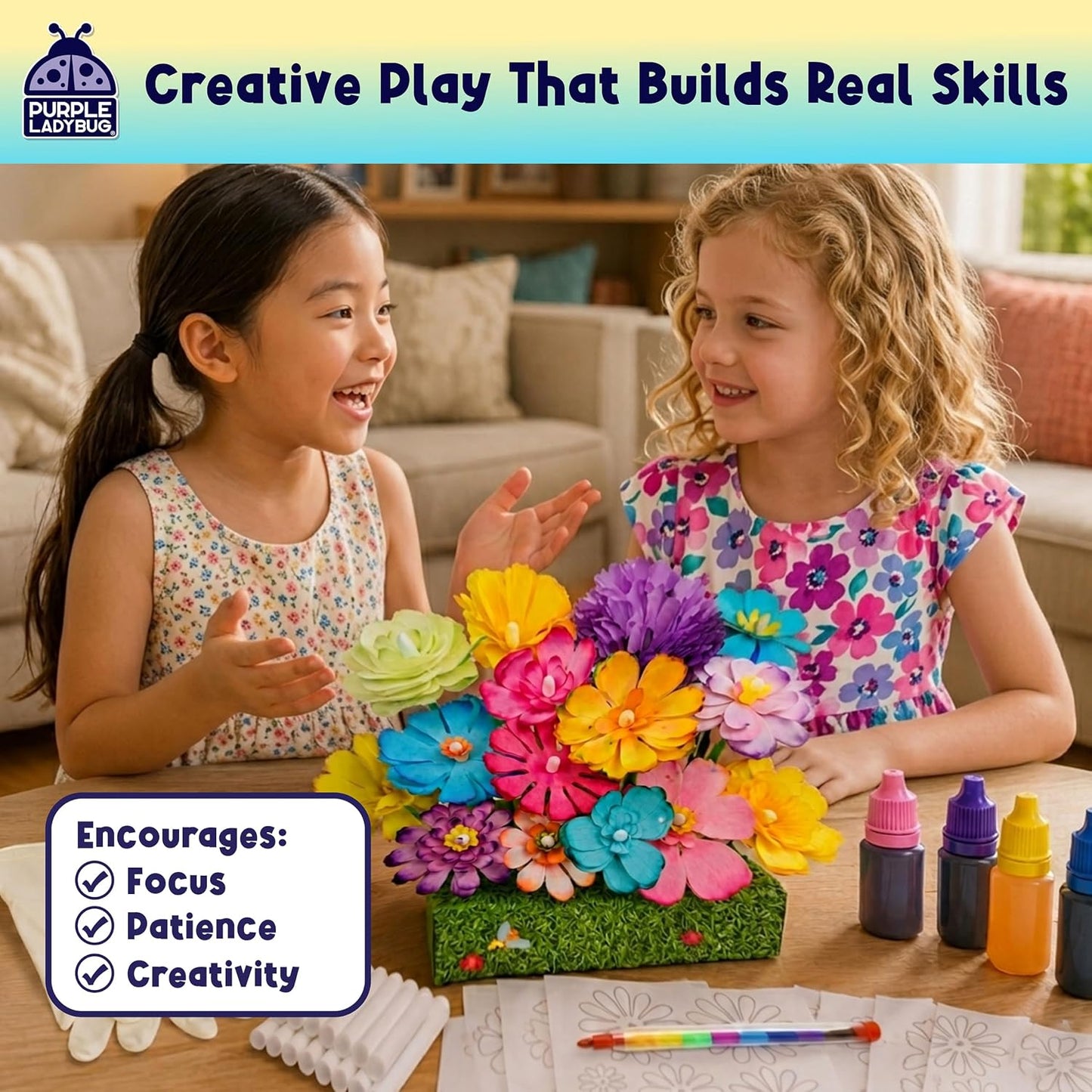 DIY Flower Bouquet Dye Lab