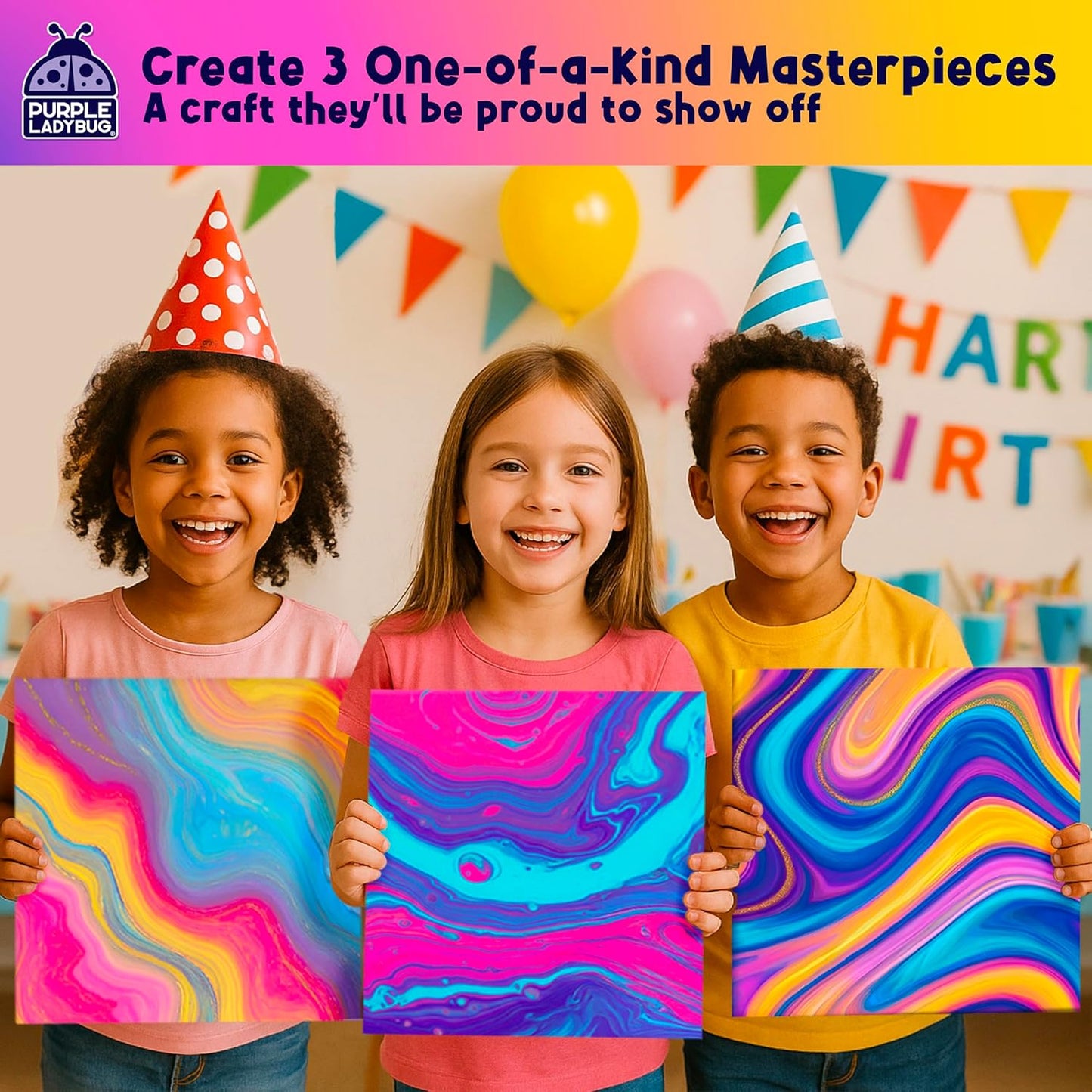 Paint Pouring DIY Art Kit - Stellar Swizle