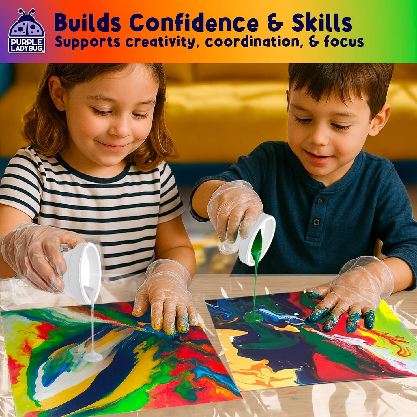 Paint Pouring DIY Art Kit - Jungle Galaxy