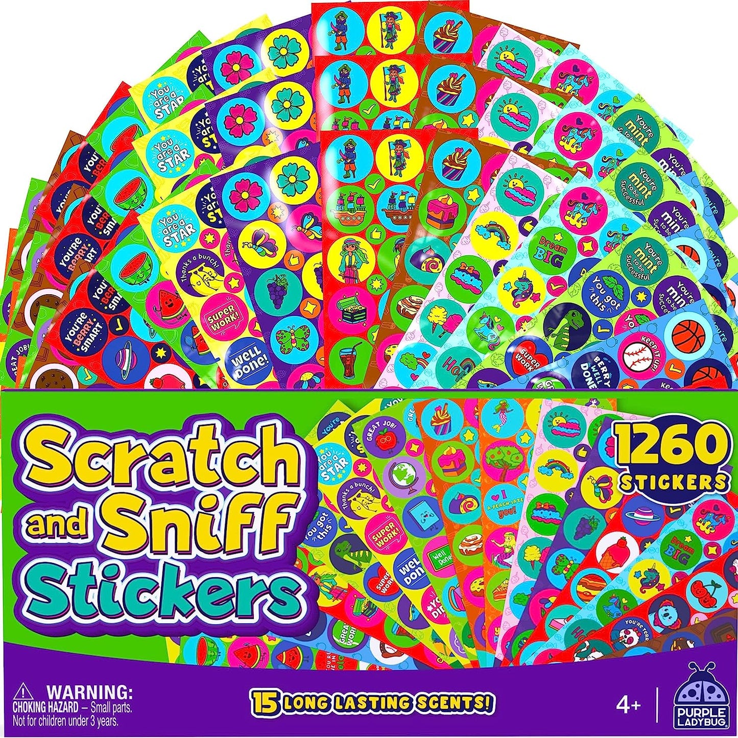 Scented Stickers - 45 Sheets of Scented Stickers