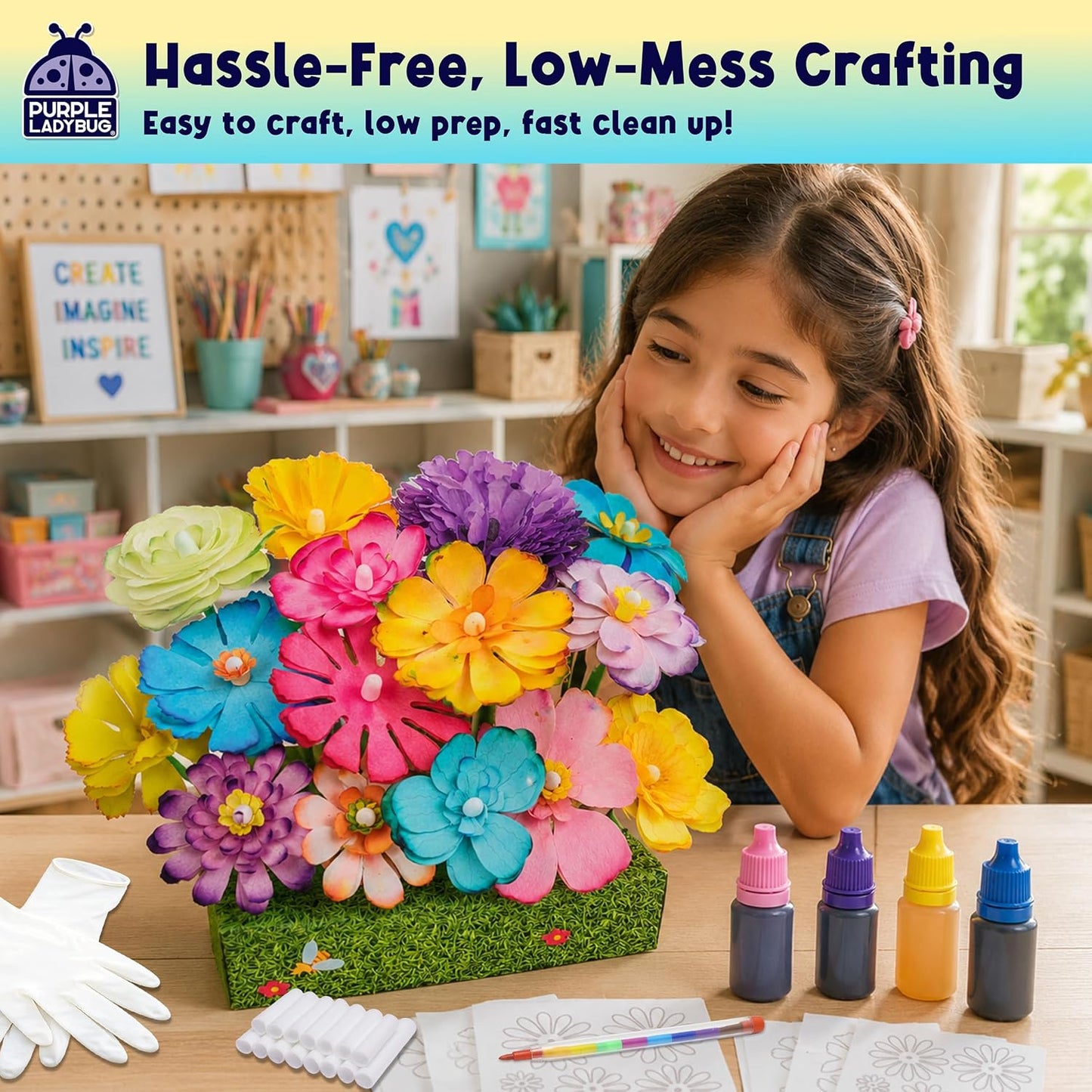 DIY Flower Bouquet Dye Lab