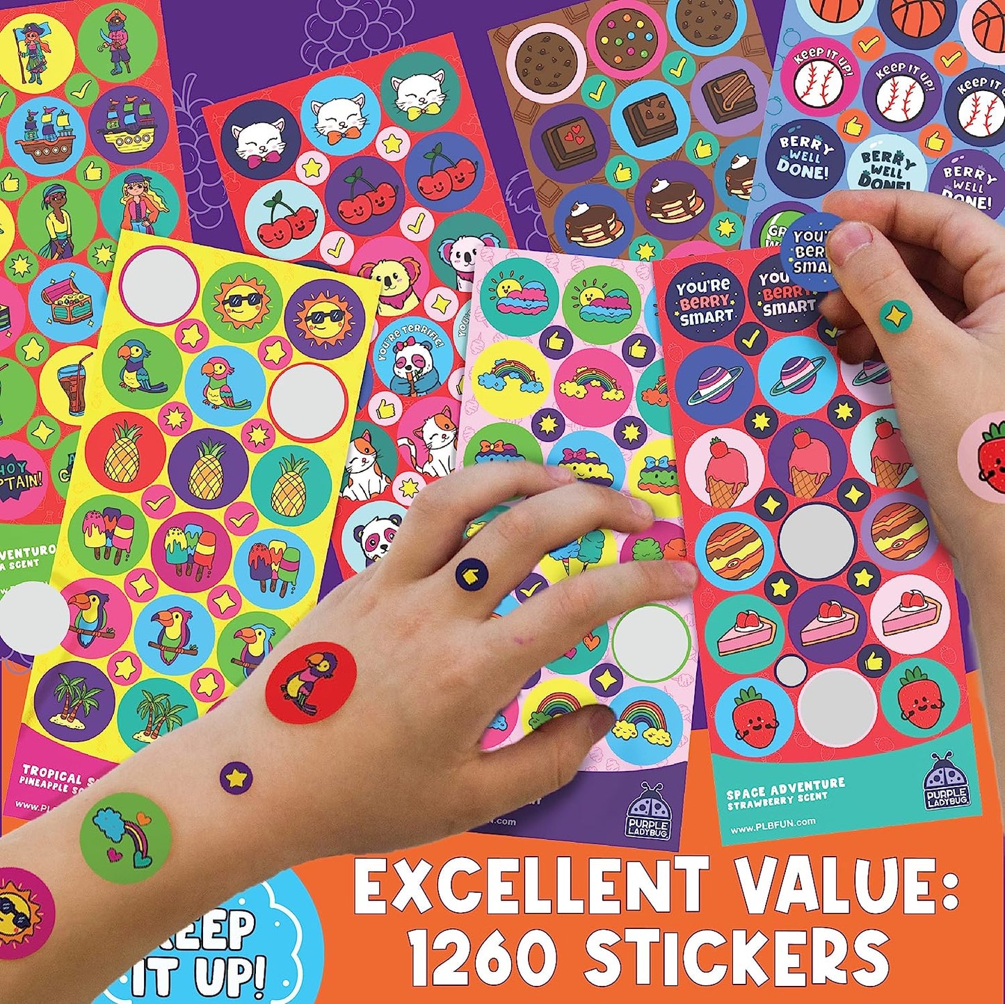 Scented Stickers - 45 Sheets of Scented Stickers