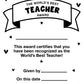 Teacher's Day Printable