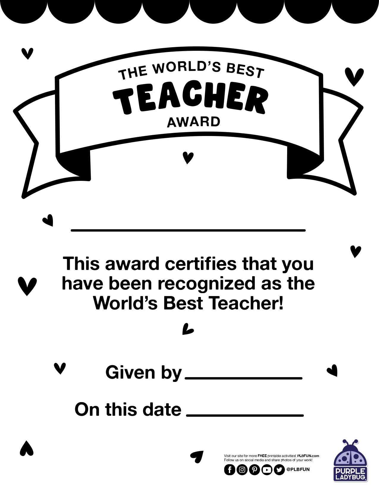 Teacher's Day Printable
