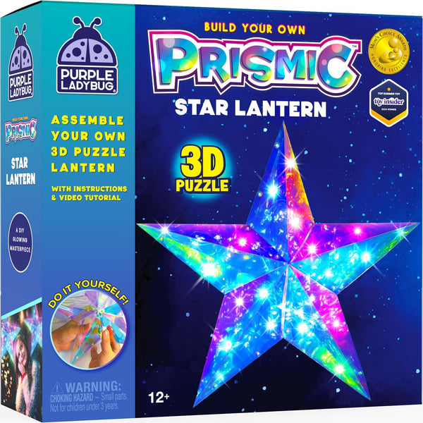 PRISMIC 3D Puzzle Lantern - STAR – Purple Ladybug