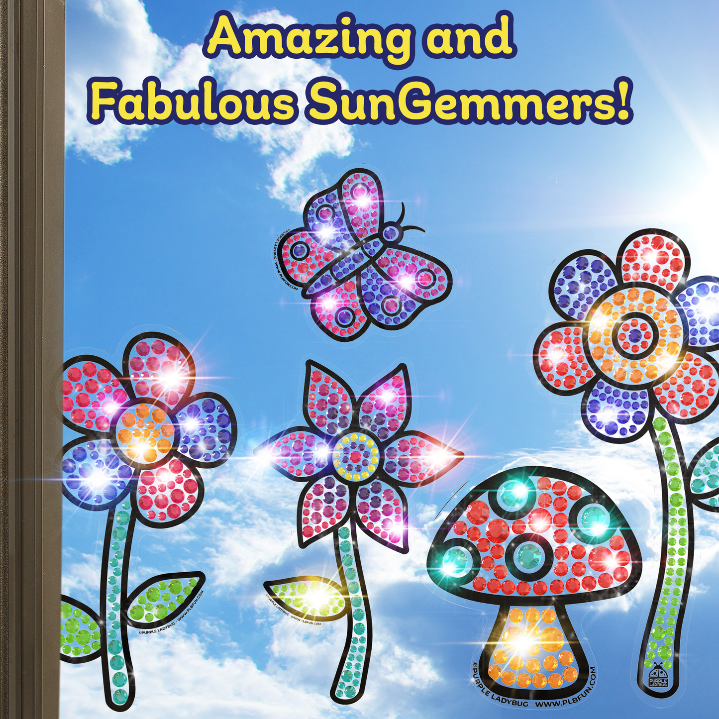 SunGemmers Flower Garden – Purple Ladybug