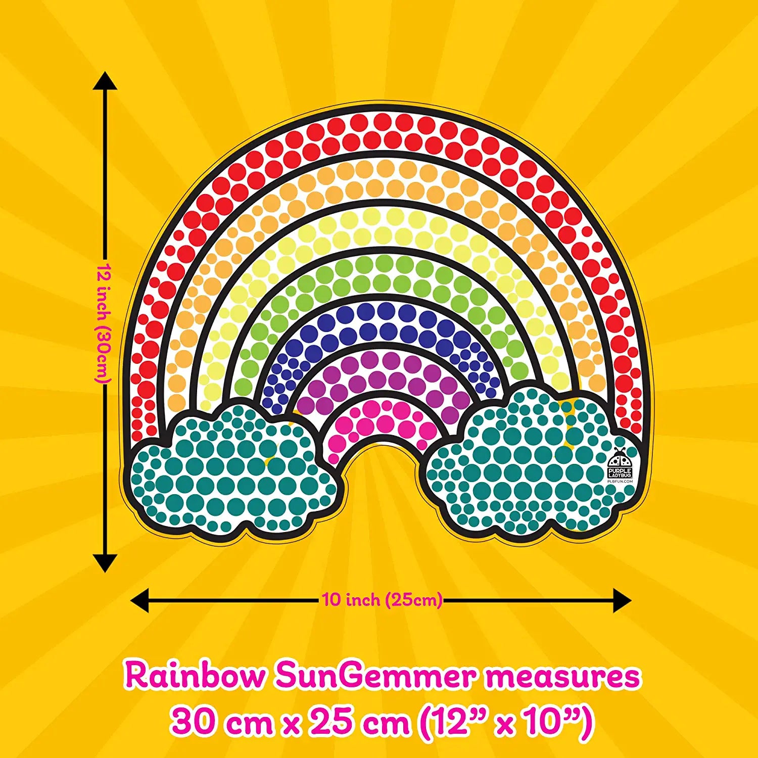 SunGemmers Extra Large Rainbow – Purple Ladybug